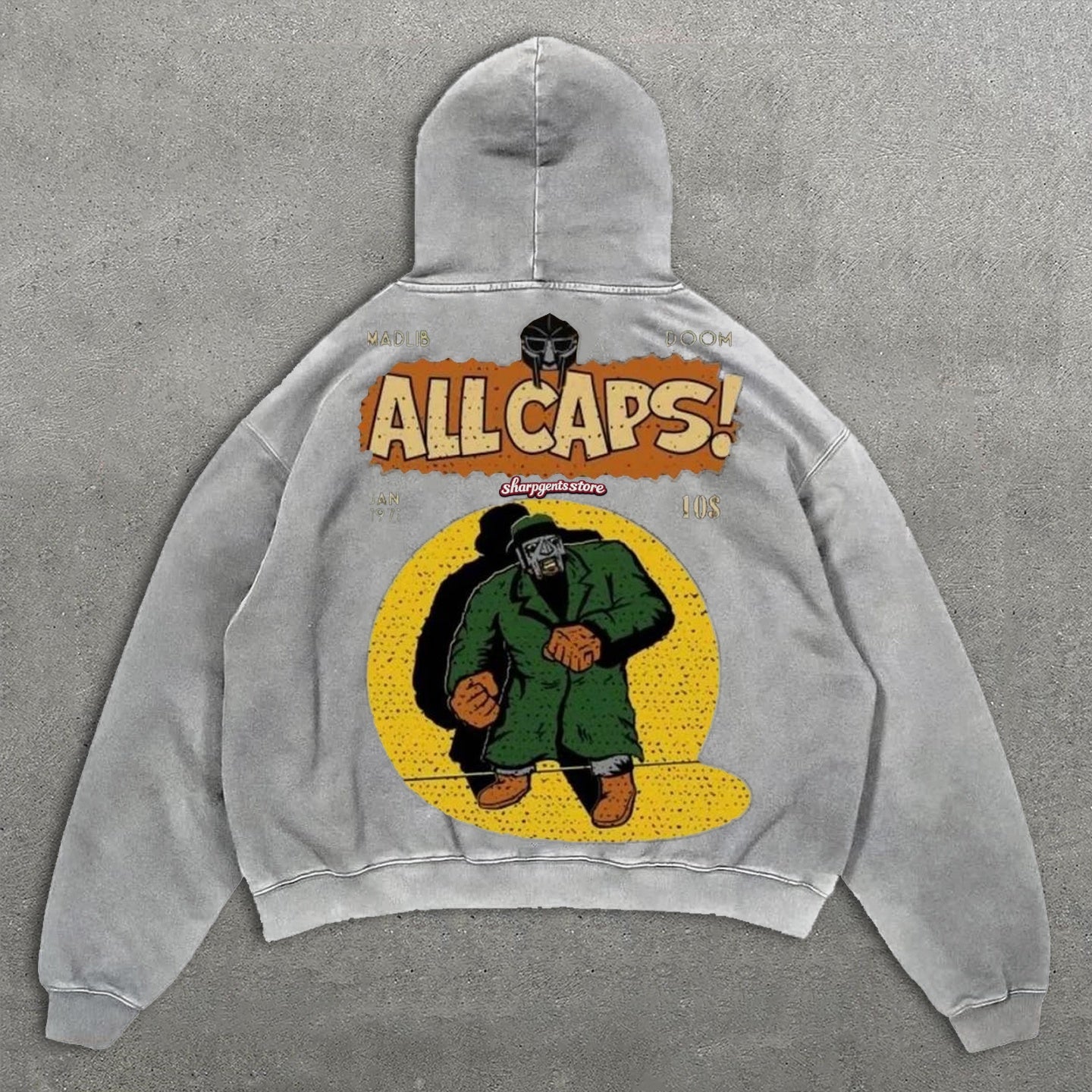 Sharpgentsstore Hip-Hop MF Print Hoodie