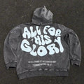 Sharpgentsstore All for his glory washed hoodie