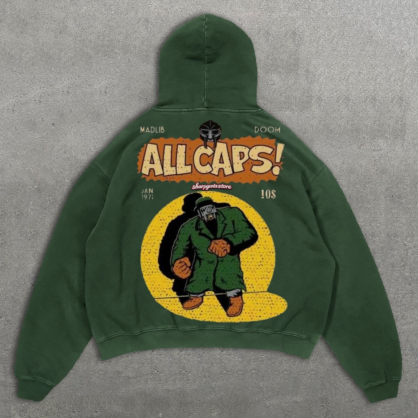 Sharpgentsstore Hip-Hop MF Print Hoodie