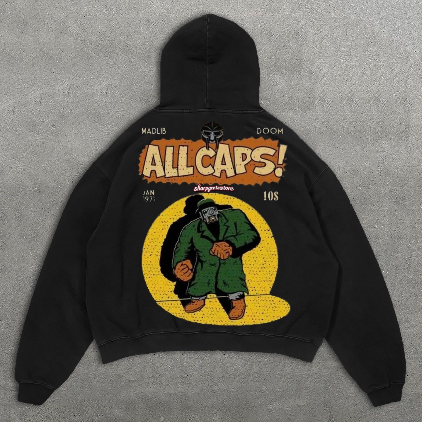 Sharpgentsstore Hip-Hop MF Print Hoodie