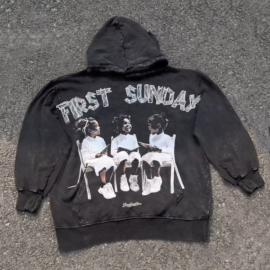 Sharpgentsstore Queen Retro Washed Hoodie