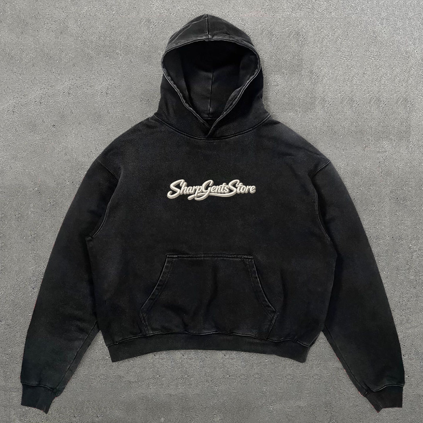 Sharpgentsstore Saint Cross Print Long Sleeve Hoodie