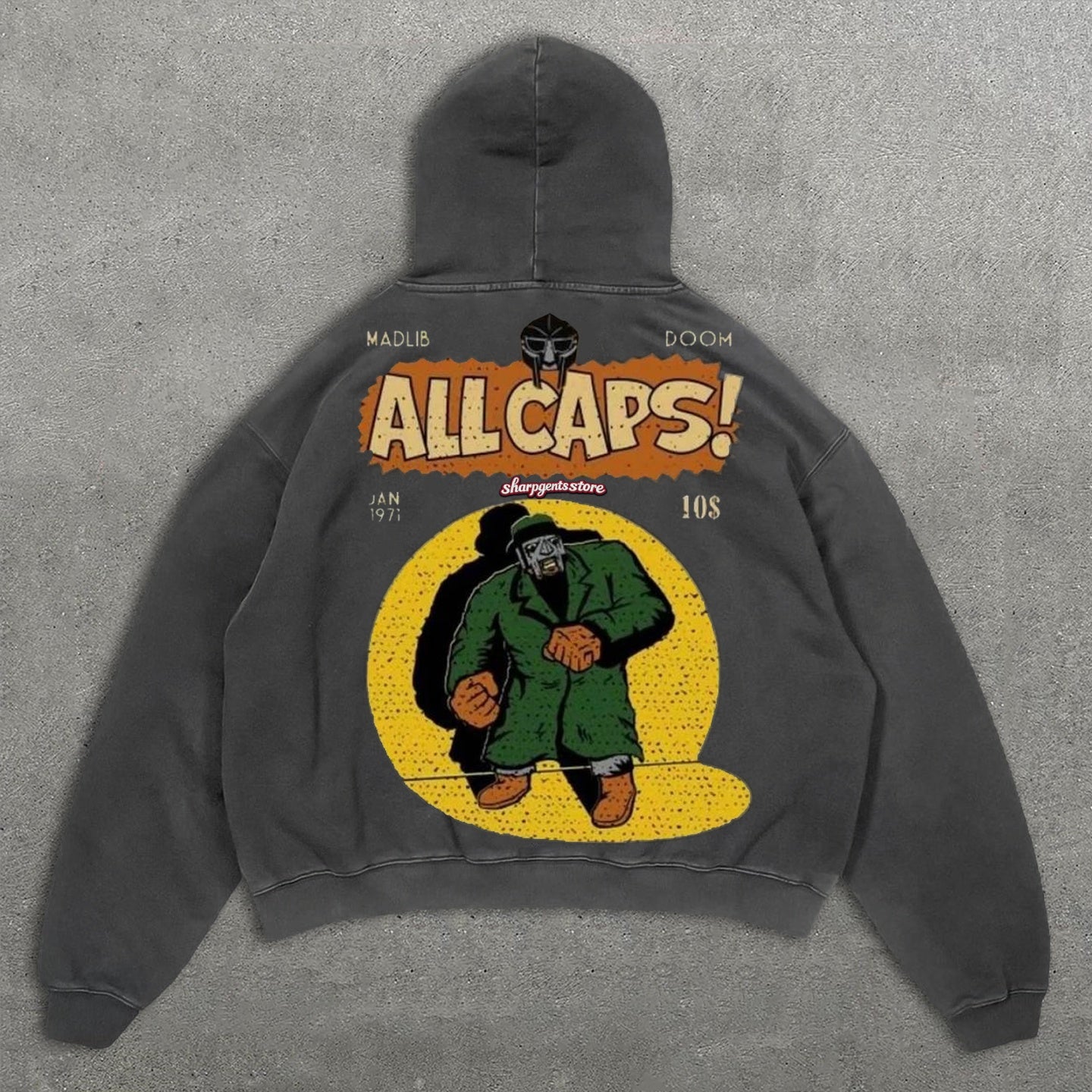 Sharpgentsstore Hip-Hop MF Print Hoodie